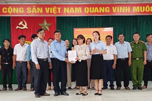 Xã Hành Tín Đông tổ chức phát động phong trào thi đua cao điểm, lập thành tích chào mừng các sự kiện quan trọng